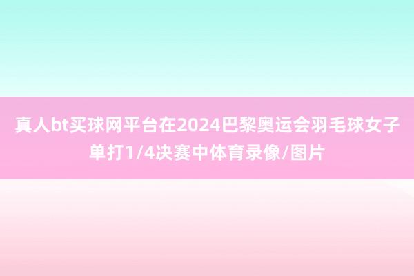 真人bt买球网平台在2024巴黎奥运会羽毛球女子单打1/4决赛中体育录像/图片